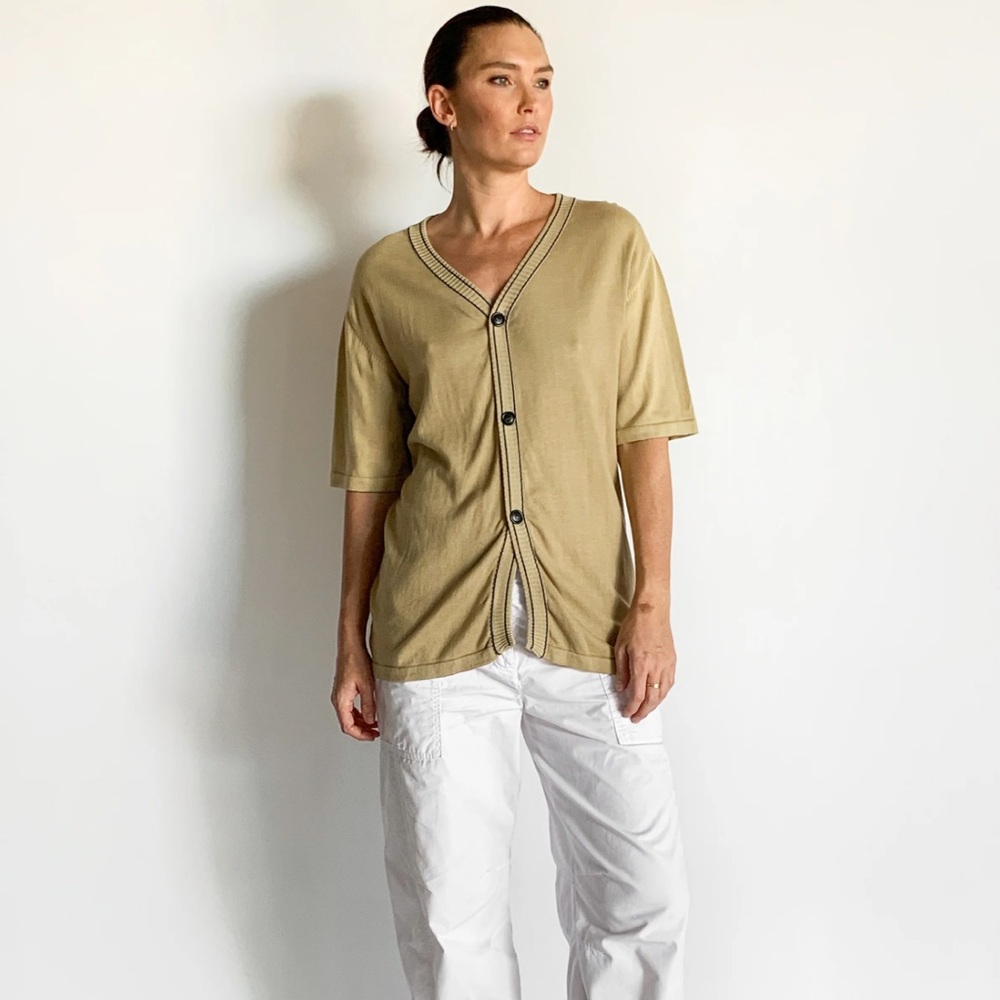 ALBUS LUMEN Short Sleeve Cotton Cardigan